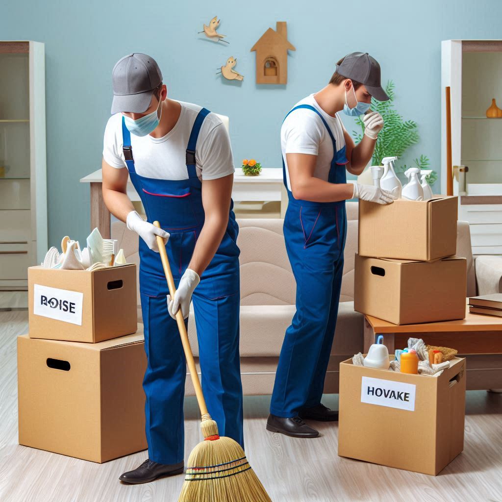 Schoonmaken na het verhuizen.